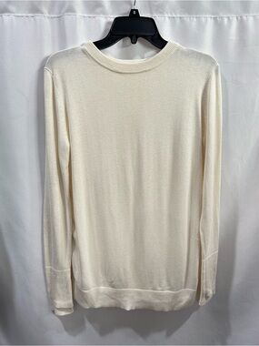 6 Lululemon Still at Ease ivory Angel Wing Cashmere blend sweater LN